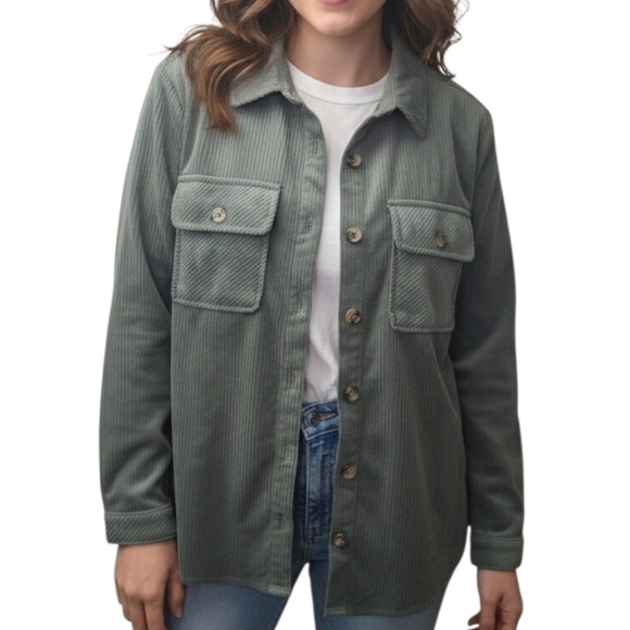 Democracy Jackets & Blazers - NWOT Democracy Olive Utility Jacket